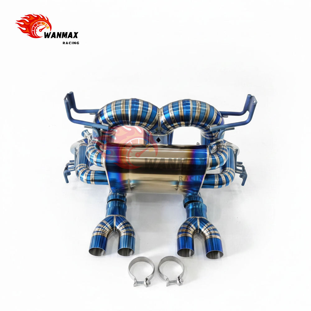Burnt Blue Titanium OEM Valve Catback Muffler Exhaust for Lamborghini Aventador LP700 LP740 LP750 SVJ 6.5L Naturally Aspirated V12