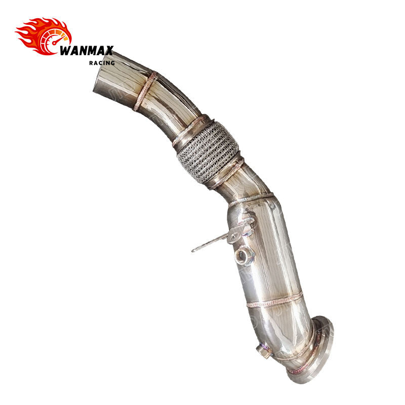Mirror Polished SS304 Exhaust Downpipe for BMW 3 Series F30 318i B38 1.5L Turbo With Flex Bellows