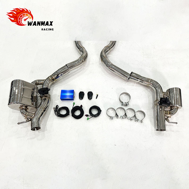 Mirror Polished 304 Stainless Steel Electronic Valved Exhaust System for Mercedes-Benz W206 C43 AMG 3.0T V6 2022+