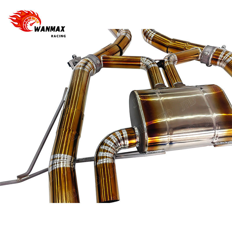 Valvetronic Burnt Blue Tip Titanium Catback Exhaust System for BMW G80 M3 G82 M4 S58 3.0L Twin Turbo