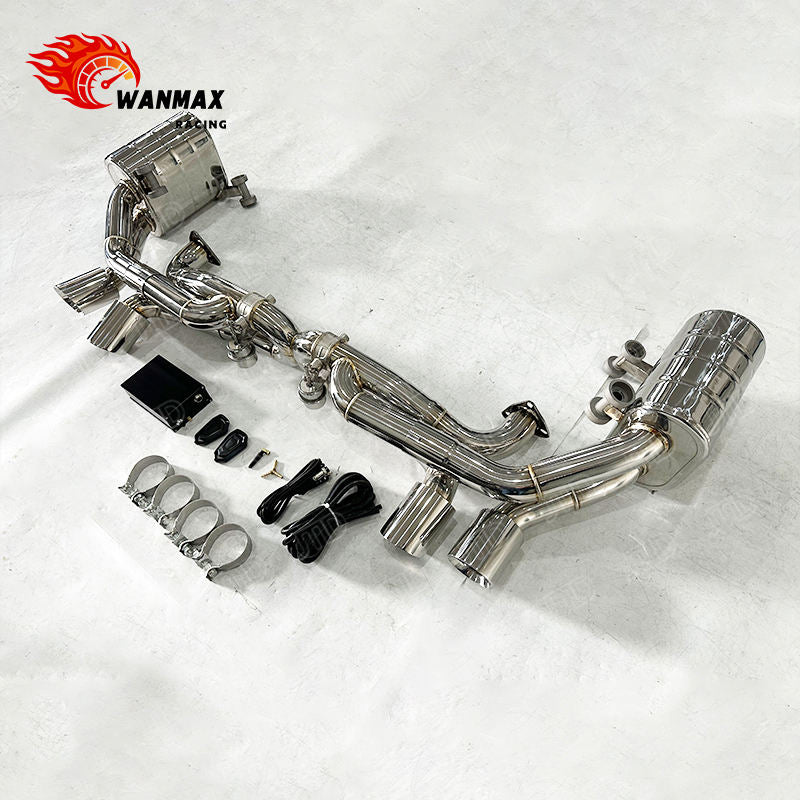 High Performance Valved Sport Exhaust System for Porsche 997.2 304 Stainless Steel with Vacuum Valve Fast Shipping in Stock