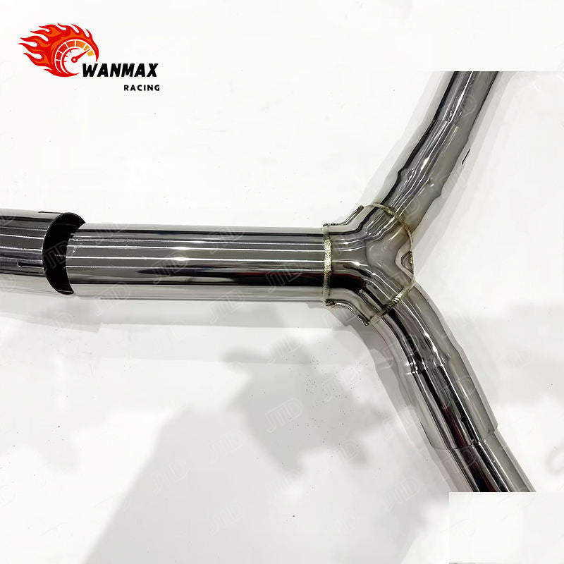Mirror Polished SS304 Electronic Valved Catback Exhaust for 2015-2023 Mercedes-Benz W205 C43 AMG 3.0T Twin Turbo V6