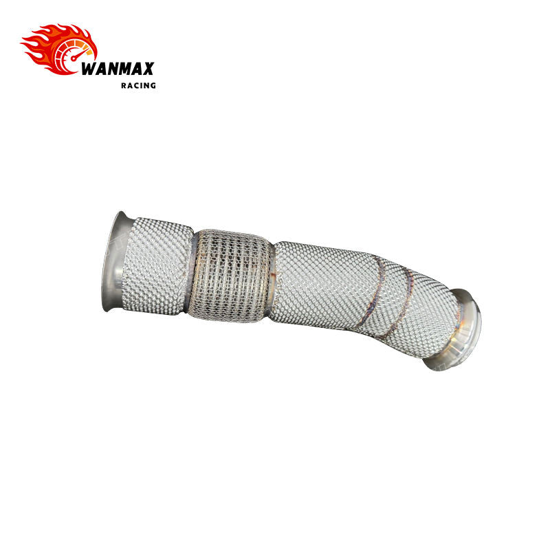 High-Performance Exhaust DownPipe for Mercedes A45 CLA45 GLA45 AMG W177 2.0T Turbo Full Heat Shield SS304 Front Downpipe