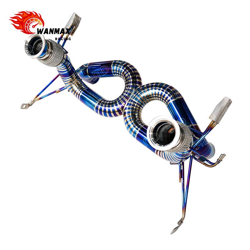 Titanium Straight Pipe Catback Exhaust System for Lamborghini Huracan STO 5.2L V10 Naturally Aspirated