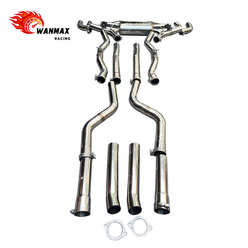 Direct Flange Plug-In Electronic Valved Catback Exhaust for BMW X5M F95 X6M F96 2019+ 4.4L S63 V8 with Stainless Tips
