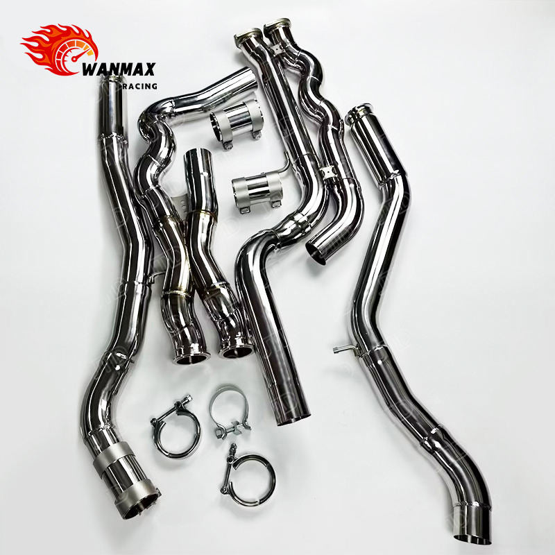 70mm Equal Length SS304 Serpentine Midpipe Exhaust for BMW F80 M3 F82 M4 S55 3.0L Twin Turbo