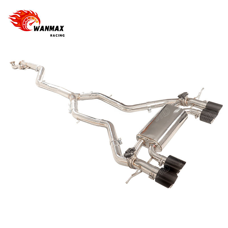Valvetronic Stainless Steel Catback Exhaust System with Quad Carbon Tips for BMW M2 G87 S58 3.0L Twin Turbo