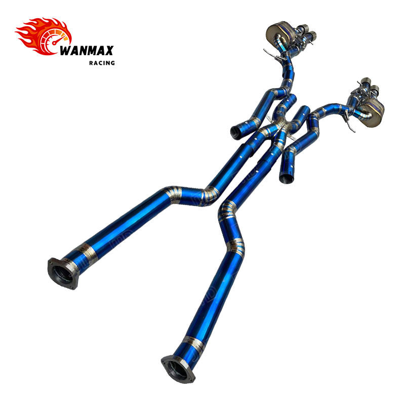 Electronic Valved Catback Muffler Exhaust for BMW E60 M5 E63 M6 S85 V10 5.0L with Stainless Tips
