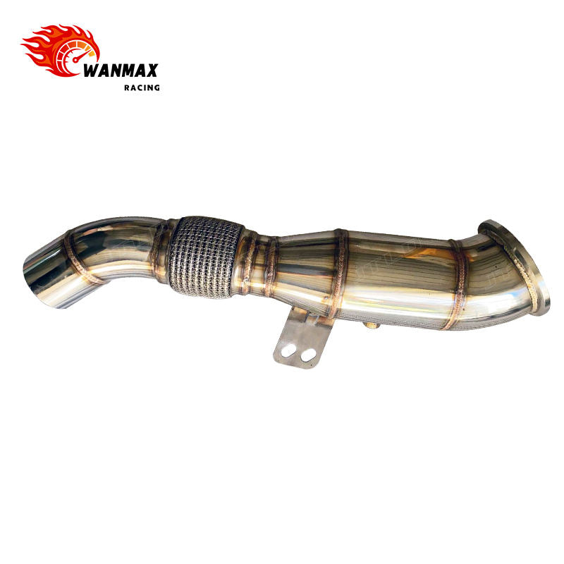 Mirror-Polished SS304 High-Flow Downpipe for BMW M340i G20/Z4 G29/Toyota Supra A90 B58 3.0L Turbo
