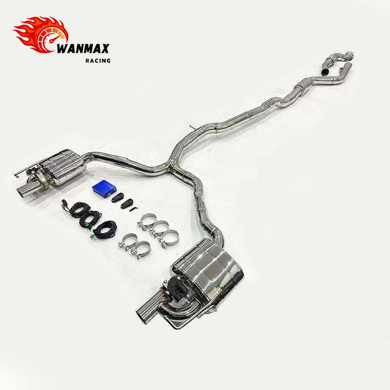 Mirror Polished 304 Stainless Steel Electronic Valved Exhaust System for Mercedes-Benz W206 C300 2.0T 2022+