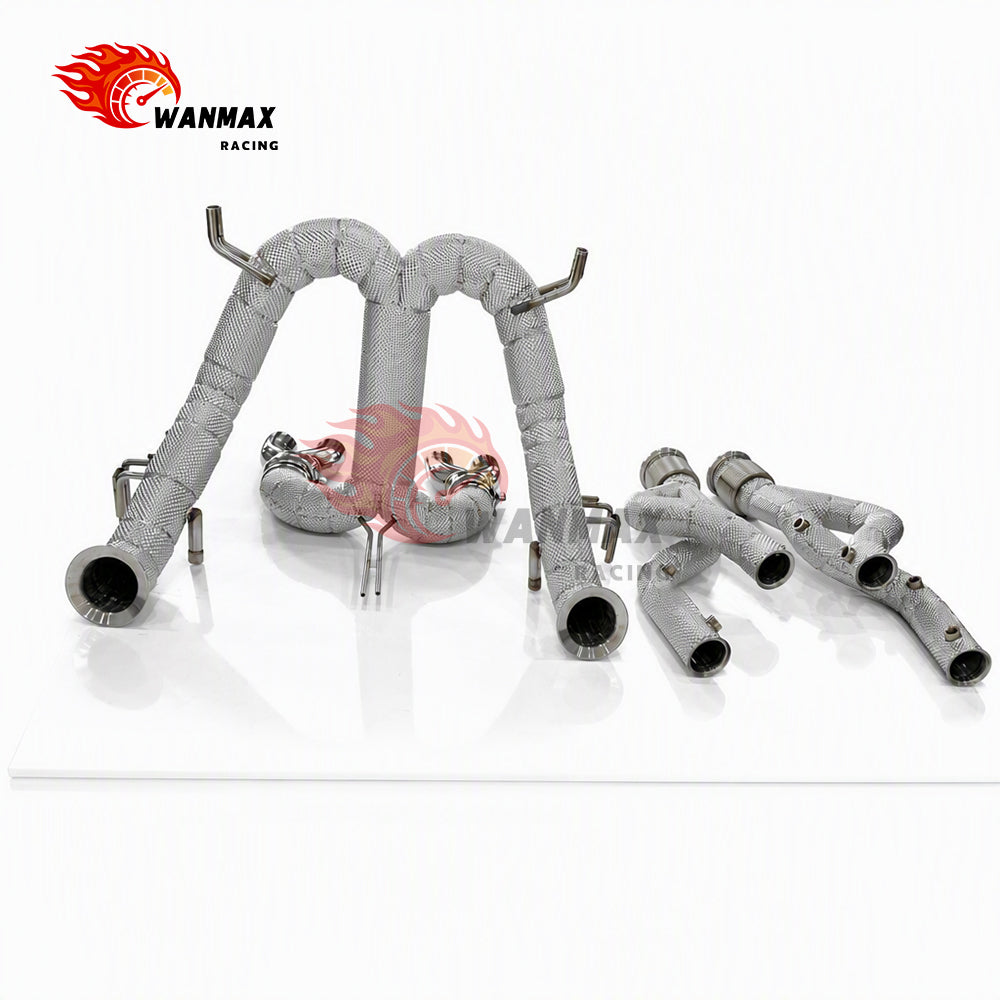 High Performance Downpipe and Catback Exhaust System Kit for Lamborghini Revuelto 6.5L V12 Models Full Heat Shielded