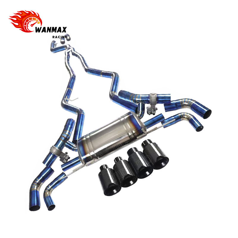 Titanium Valved Catback Exhaust System for BMW G20 G22 G26 M340i M440i B58 2019+ Performance Sport Muffler Carbon Tips