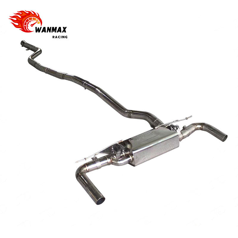 Mirror Polished SS304 Valved Catback Exhaust for BMW G12 740i B58 3.0L Turbo 2018