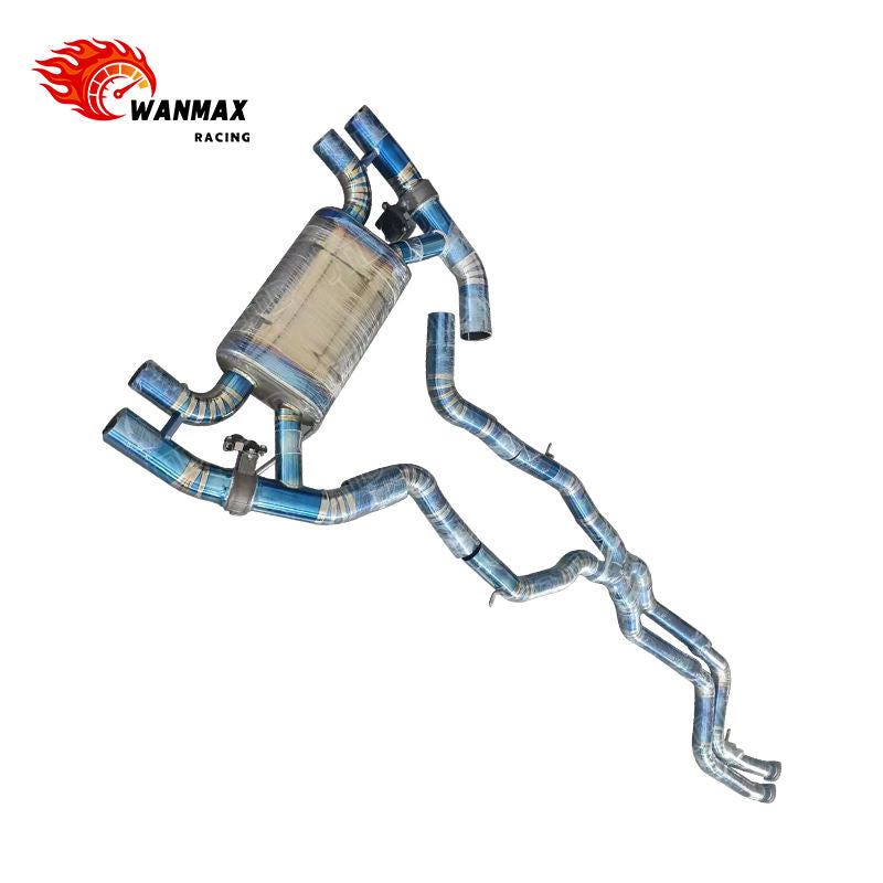 Valvetronic Blue Titanium Catback Exhaust System for BMW M2 Competition F87 S55 3.0L Twin Turbo