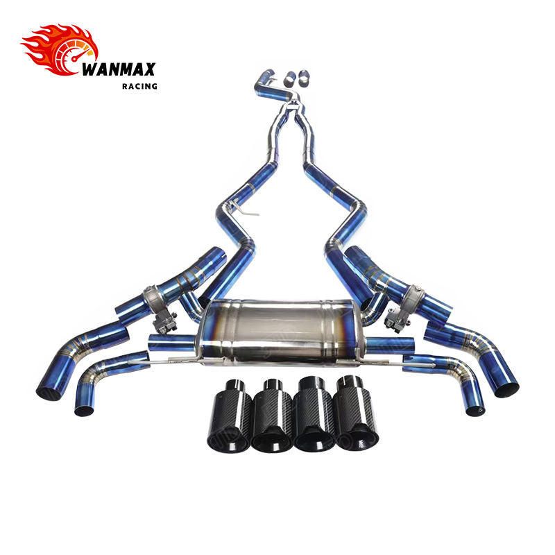 Titanium Valved Catback Exhaust System for BMW G20 G22 G26 M340i M440i B58 2019+ Performance Sport Muffler Carbon Tips