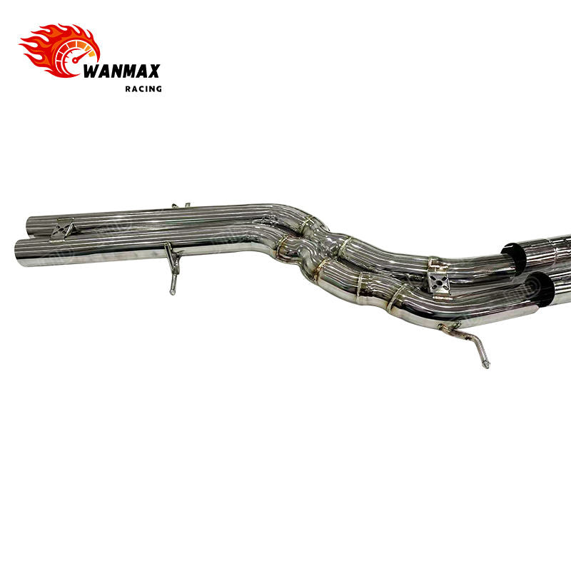 Mirror Polished SS304 Electronic Valved Catback Exhaust for Audi RSQ8 4.0T Twin Turbo V8 Performance SUV