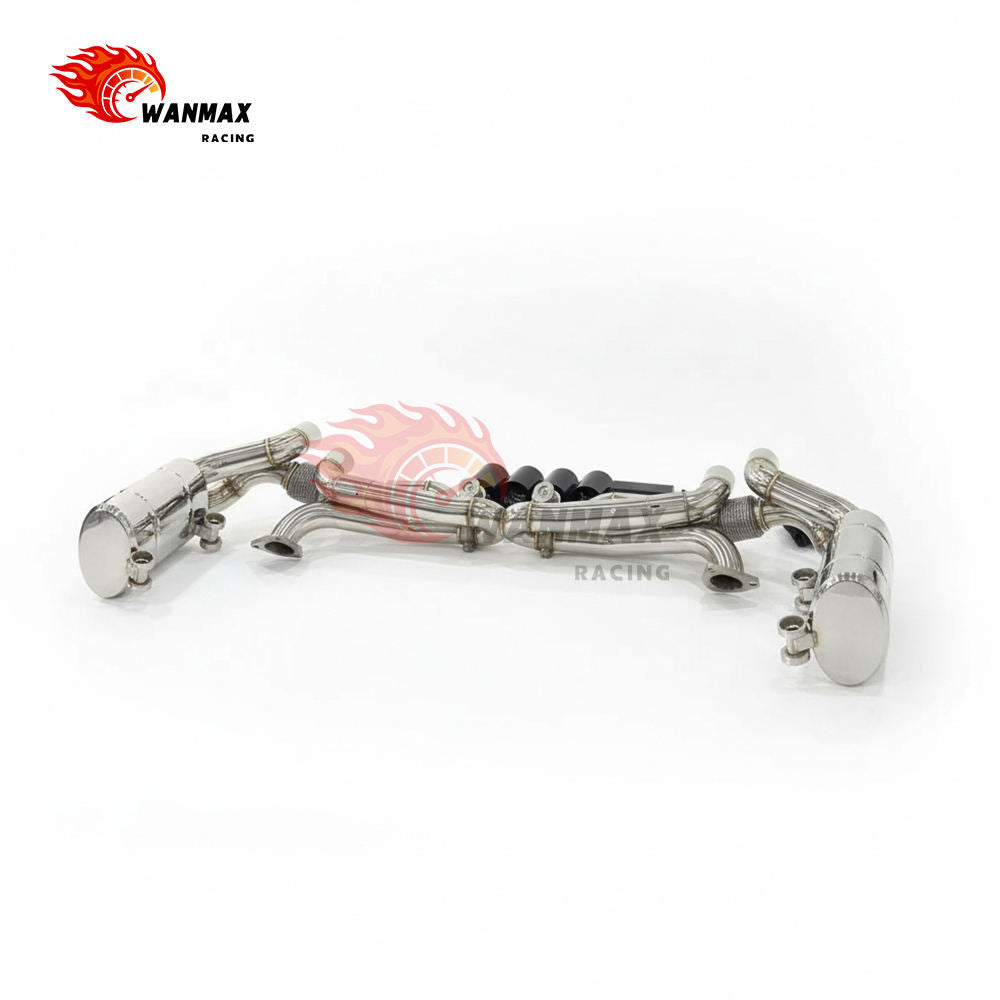 Vacuum Valved Catback Exhaust with Stainless Tips for Porsche 991.1 Carrera Naturally Aspirated Flat Six Mirror Polished SS304