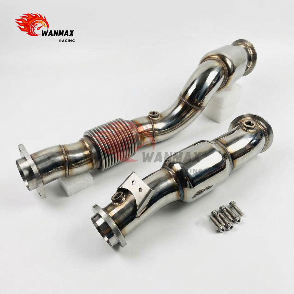 Mirror-Polished T304 Performance Downpipe Pair for BMW G80 M3/G82 G83 M4/G87 M2 S58 3.0L Turbo