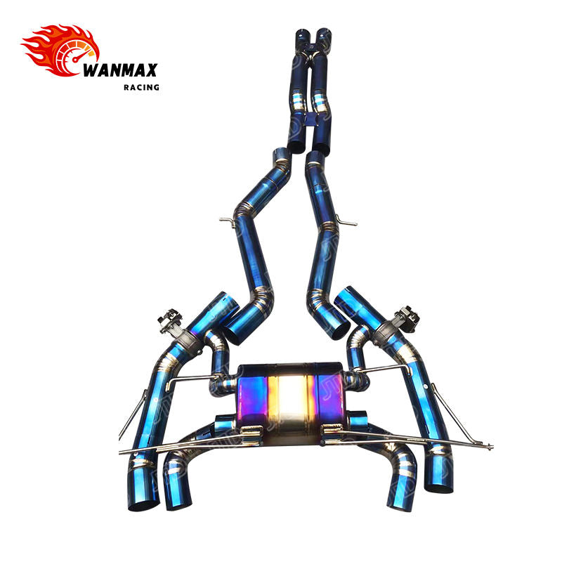 Titanium Valved Catback Exhaust System for BMW M2 G87 G80 M3 G82 M4 S58 3.0T 2021+ Car Performance Muffler Pipe with Quad Tips