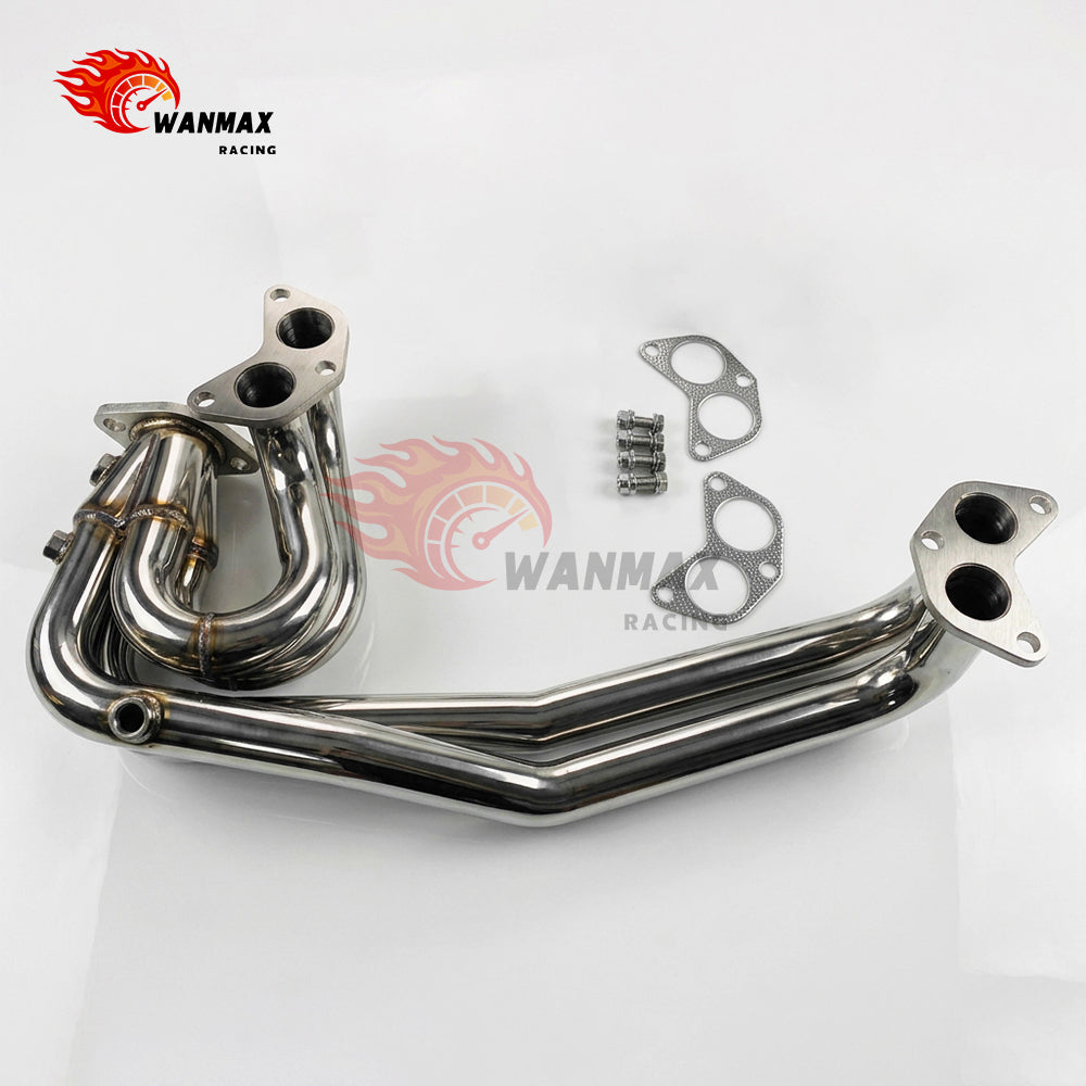 T304 Stainless Steel UEL 4‑1 Exhaust Header Manifold With 3 O2 Sensor Bungs For Toyota GT86 Subaru BRZ FA20 2.0L 2012‑2021