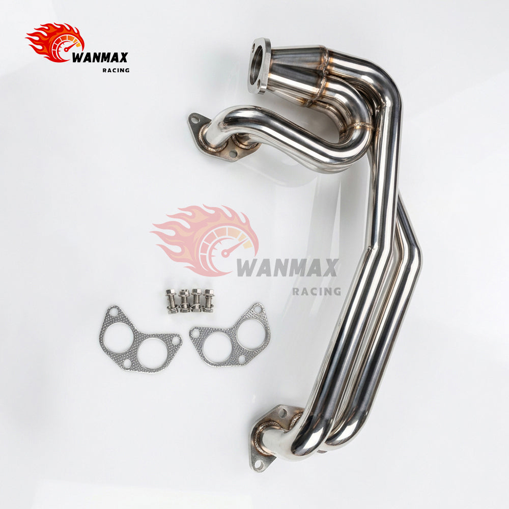 T304 Stainless Steel UEL 4‑1 Exhaust Header Manifold With 3 O2 Sensor Bungs For Toyota GT86 Subaru BRZ FA20 2.0L 2012‑2021