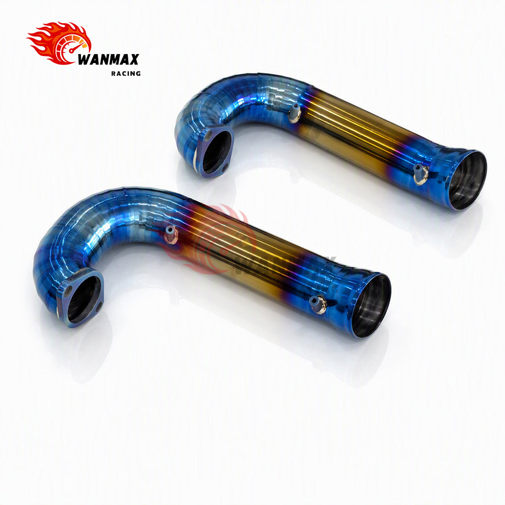 New Version Burnt Titanium Turbo Inlet Pipe Air Intake Tube for Honda Civic Type R FL5 & Acura Integra Type S DE5 2.0T