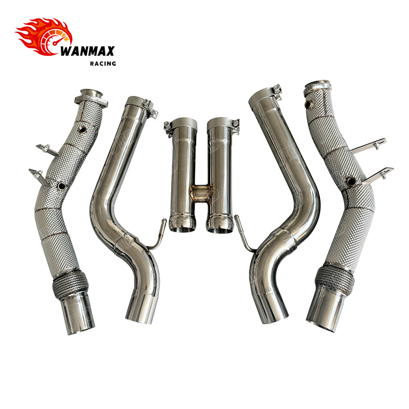 Thermal-Insulated Catless Downpipes for Mercedes-Benz S550 S63 AMG W222 M157 5.5L