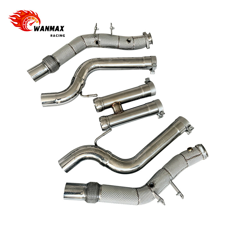 Thermal-Insulated Catless Downpipes for Mercedes-Benz S550 S63 AMG W222 M157 5.5L