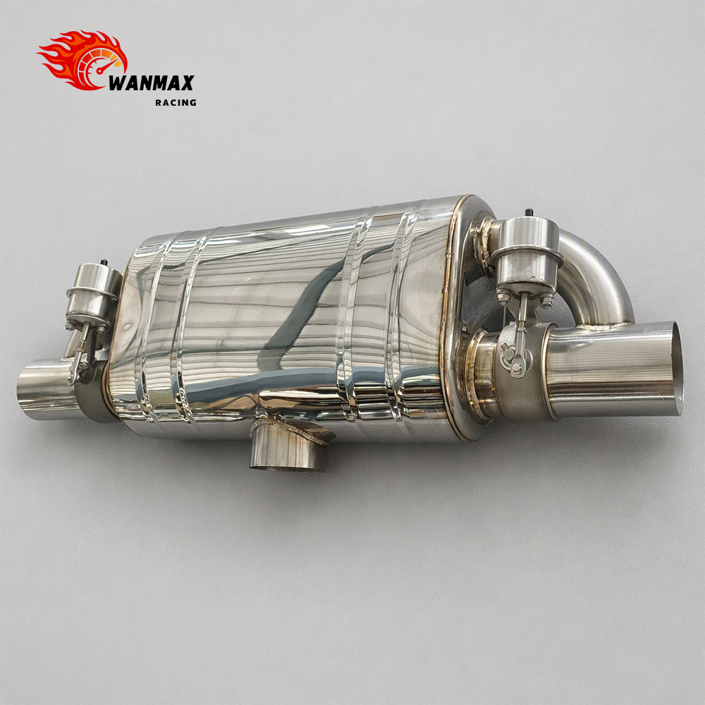 3.5 Inch Universal Vacuum Valve Exhaust Muffler SS304 SS201 Optional With Controller Kit