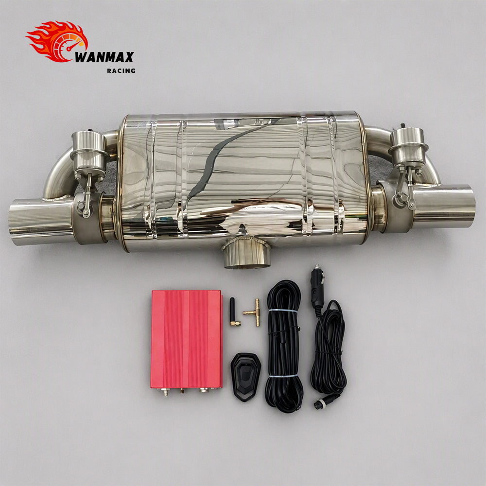 3.5 Inch Universal Vacuum Valve Exhaust Muffler SS304 SS201 Optional With Controller Kit