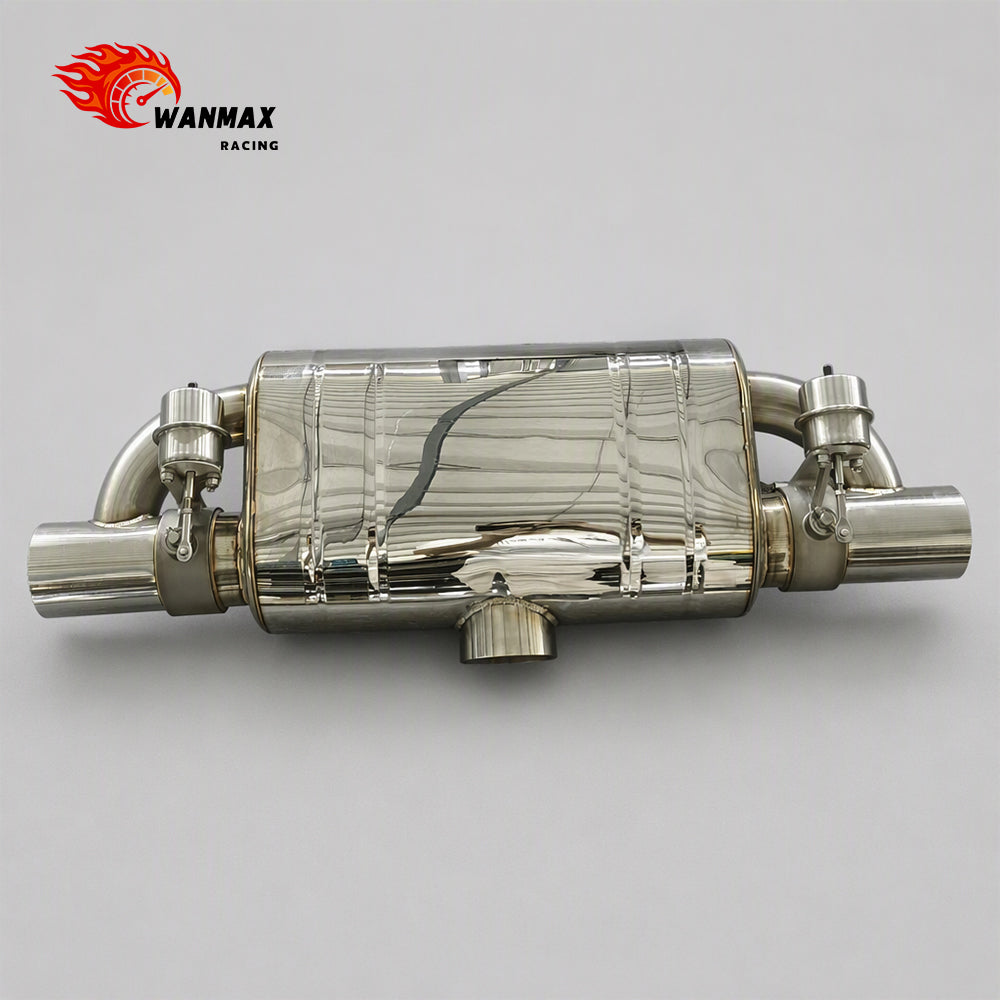 3.5 Inch Universal Vacuum Valve Exhaust Muffler SS304 SS201 Optional With Controller Kit
