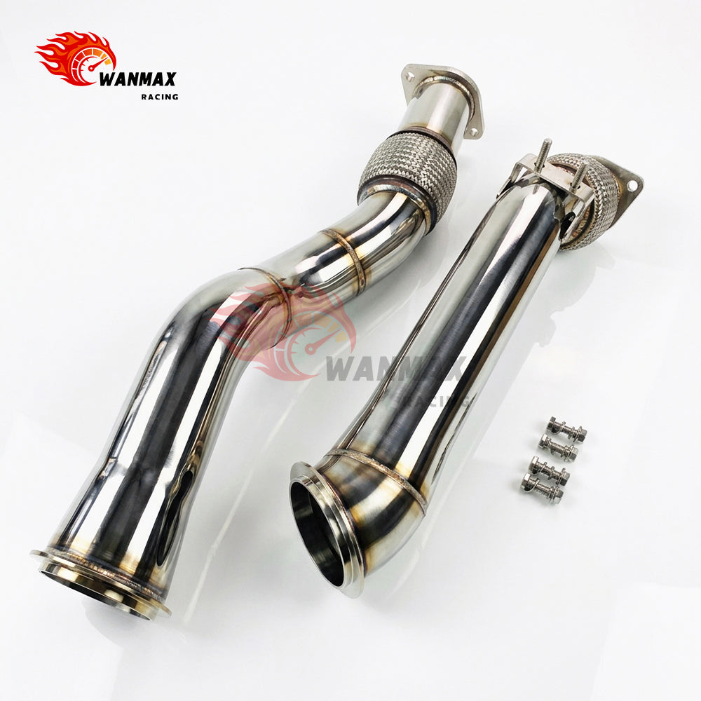 Mirror-Polished Catless Downpipe Set for BMW X3 M F97 X4 M F98 S58 3.0L
