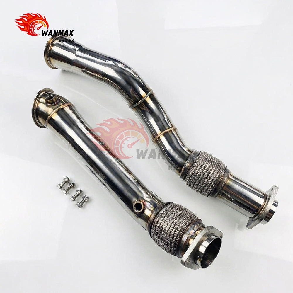 Mirror-Polished Catless Downpipe Set for BMW X3 M F97 X4 M F98 S58 3.0L