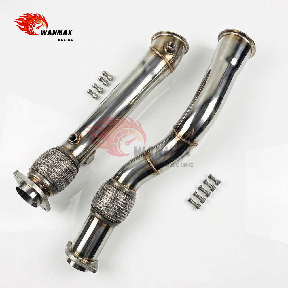 Mirror-Polished Catless Downpipe Set for BMW X3 M F97 X4 M F98 S58 3.0L