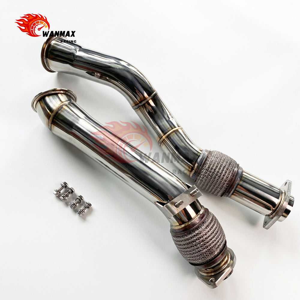 Mirror-Polished Catless Downpipe Set for BMW X3 M F97 X4 M F98 S58 3.0L