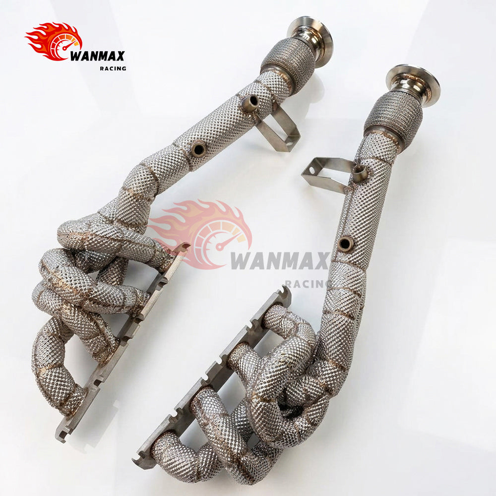 Equal-Length Long-Tube Exhaust Header Manifold for Audi R8 Typ42 4.2L FSI V8 BYH/CNDA 2007-2015