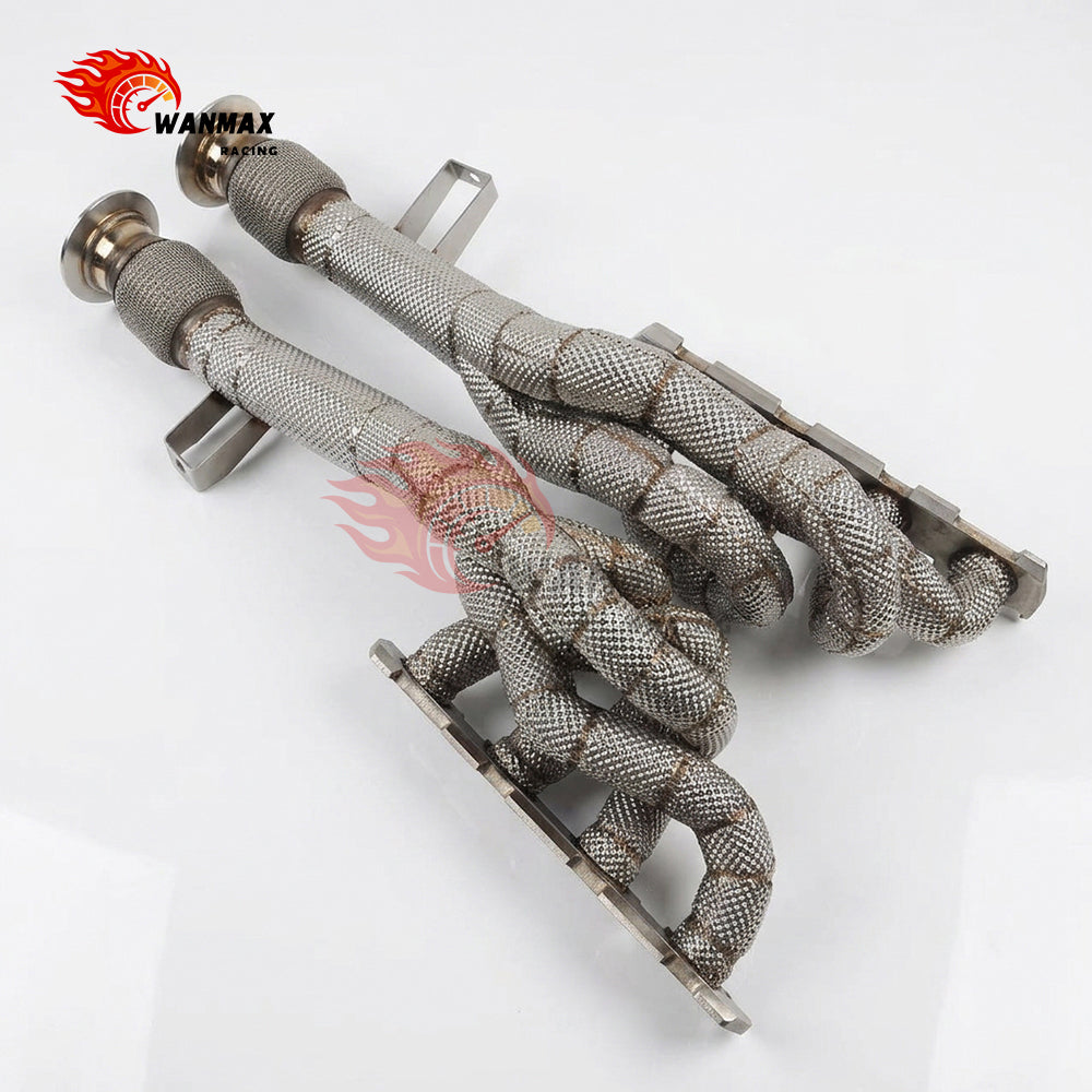 Equal-Length Long-Tube Exhaust Header Manifold for Audi R8 Typ42 4.2L FSI V8 BYH/CNDA 2007-2015
