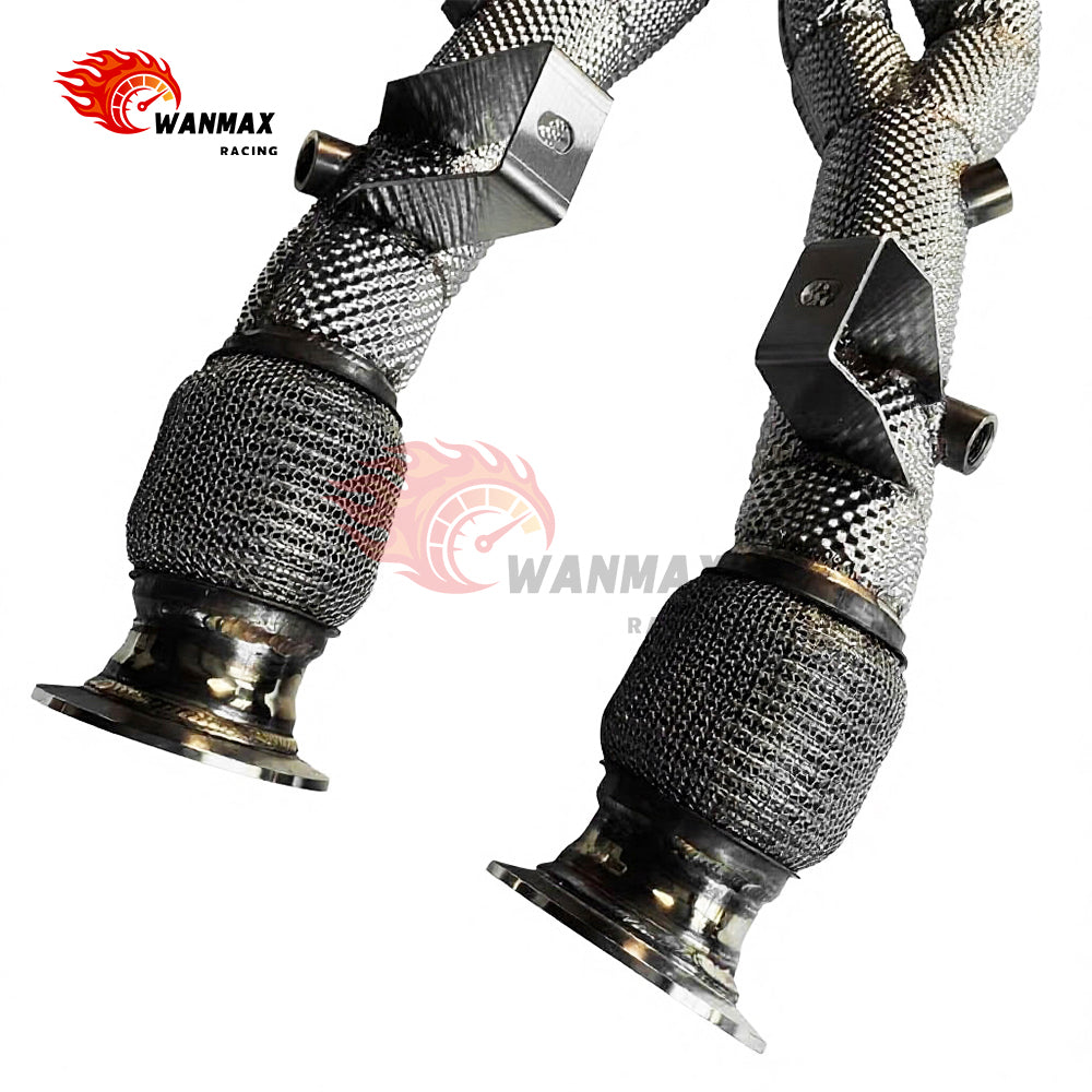 Equal-Length Long-Tube Exhaust Header Manifold for Audi R8 Typ42 4.2L FSI V8 BYH/CNDA 2007-2015