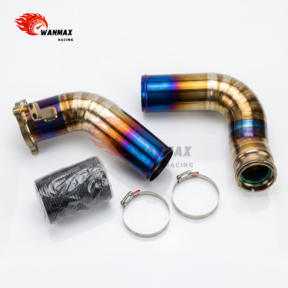 Burnt Blue Titanium Charge Pipe & Turbo Inlet Kit for BMW F-Chassis B48 120i 230i 320i 330i 430i 2.0T