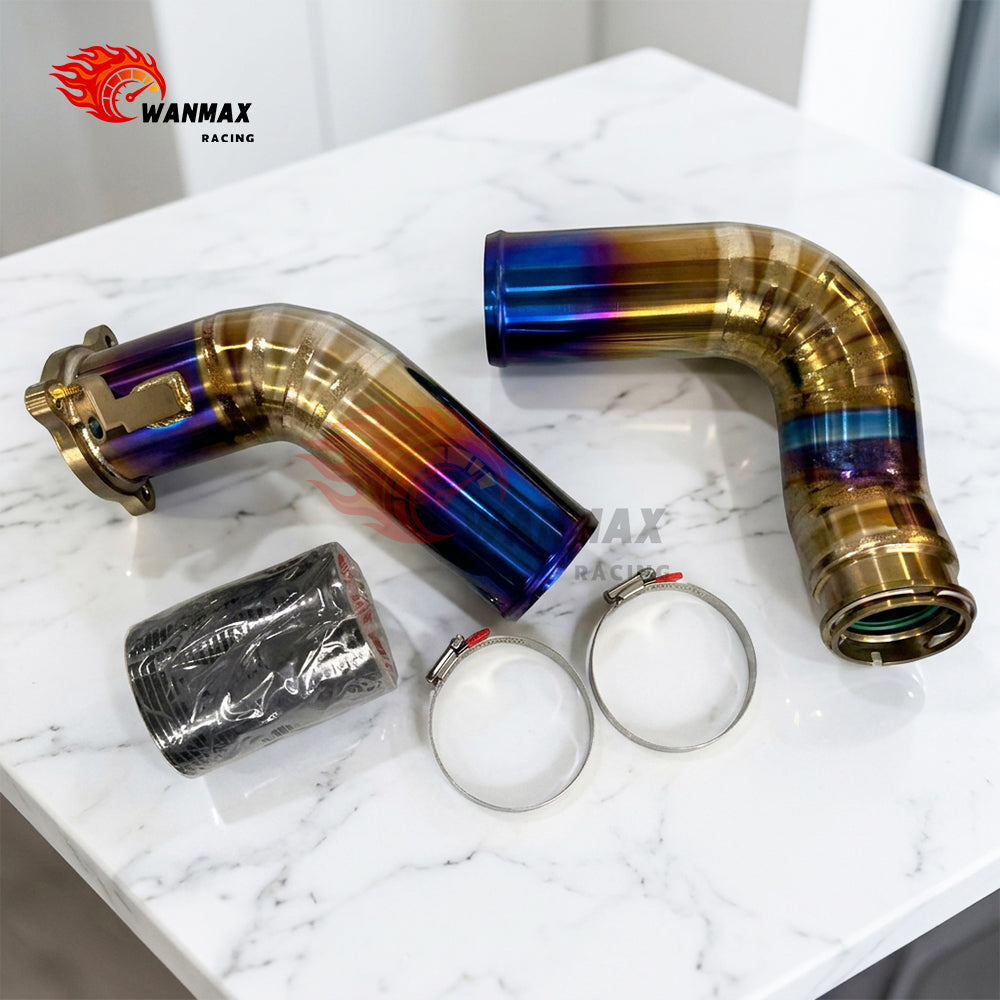 Burnt Blue Titanium Charge Pipe & Turbo Inlet Kit for BMW F-Chassis B48 120i 230i 320i 330i 430i 2.0T