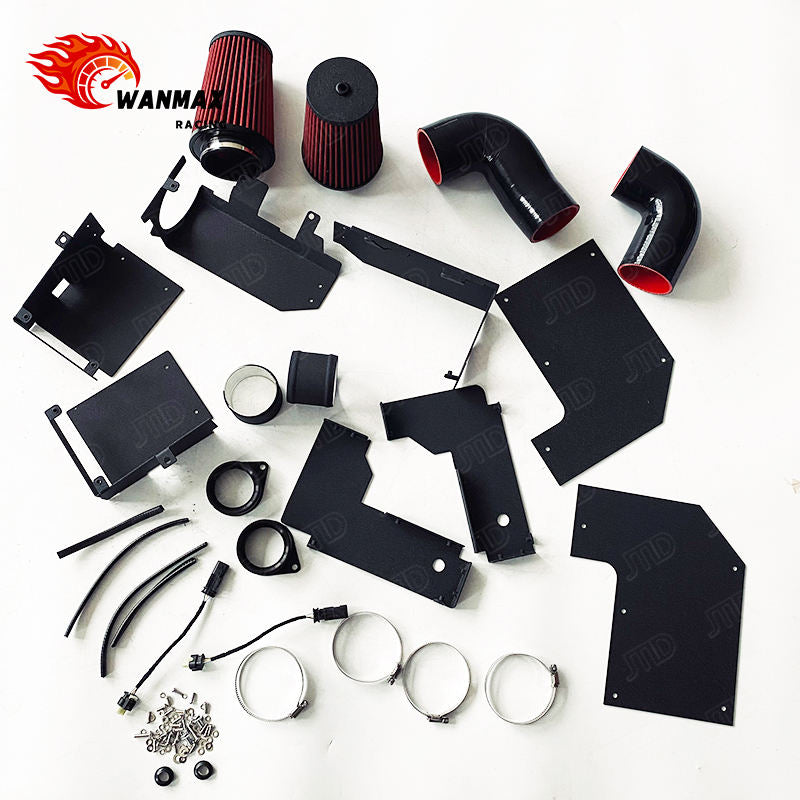 Aluminum Cold Air Intake Kit High Flow Air Filter for Mercedes Benz C400 C450 C43 AMG GLC43 BE-001
