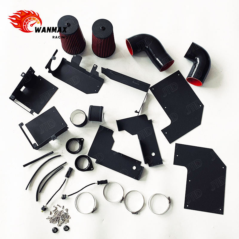 Aluminum Cold Air Intake Kit High Flow Air Filter for Mercedes Benz C400 C450 C43 AMG GLC43 BE-001