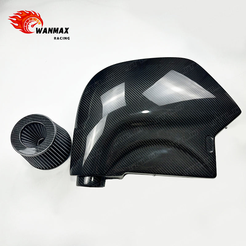 High Flow Carbon Fiber Cold Air Intake System for BMW N55 535i/640i GT X5/X6 with Enclosed Airbox