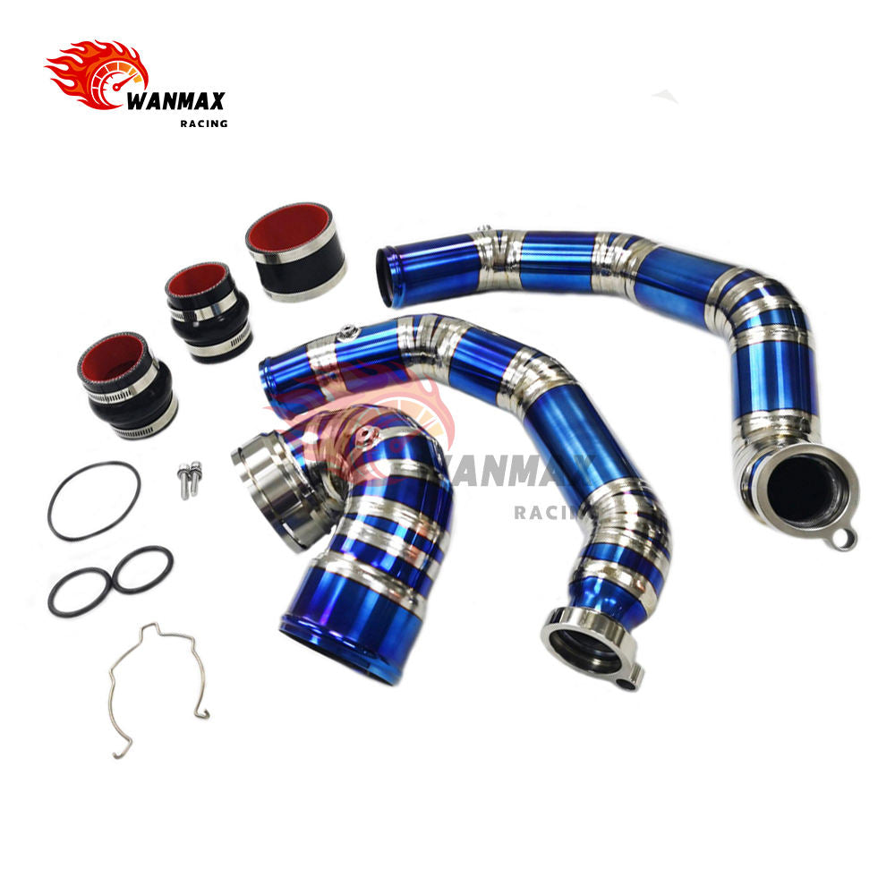 Premium Titanium Charge Pipe and J-Pipe Kit for BMW F80 M3 F82 M4 F87 M2c S55 3.0T Twin Turbo