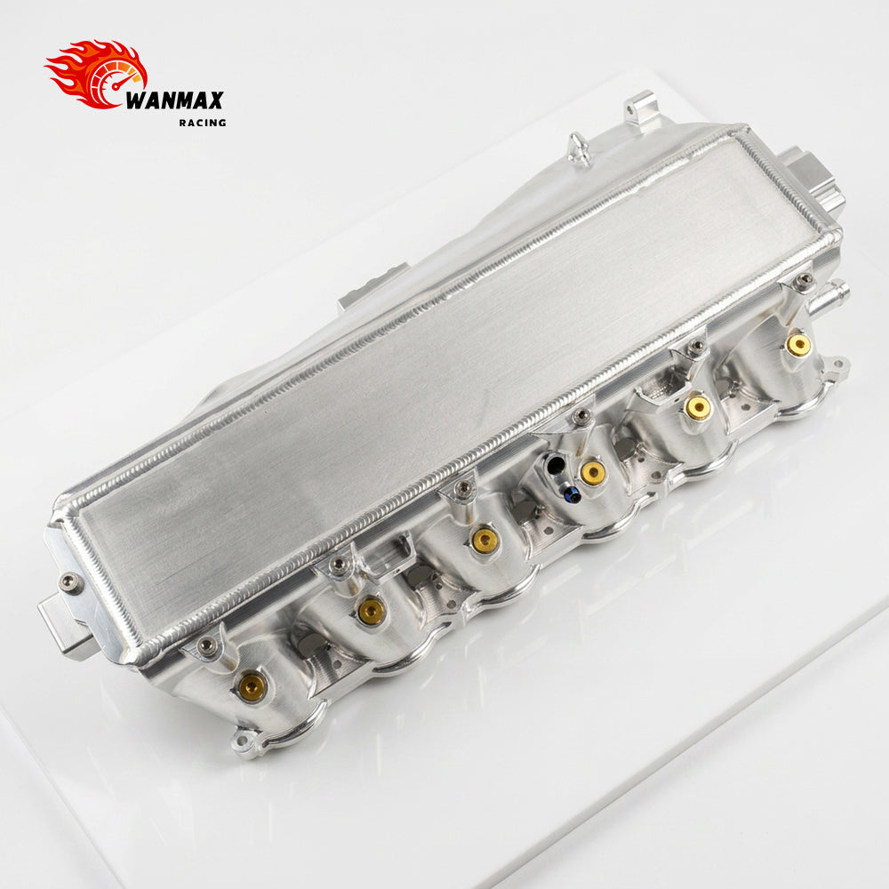 124.35mm Ultra-Thick Single-Pass Core B58TU Max Intake Manifold Charge Air Cooler with Billet Fuel Rail For BMW G20 M340i Toyota Supra A90 A91