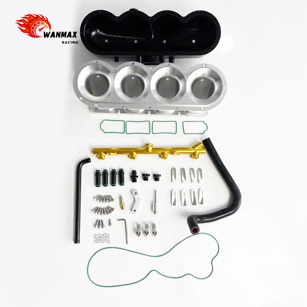 Split CNC Billet Aluminum Intake Manifold With MPI Fuel Rail Kit For MQB EA888 Gen3 EVO4 2.0T TSI/TFSI