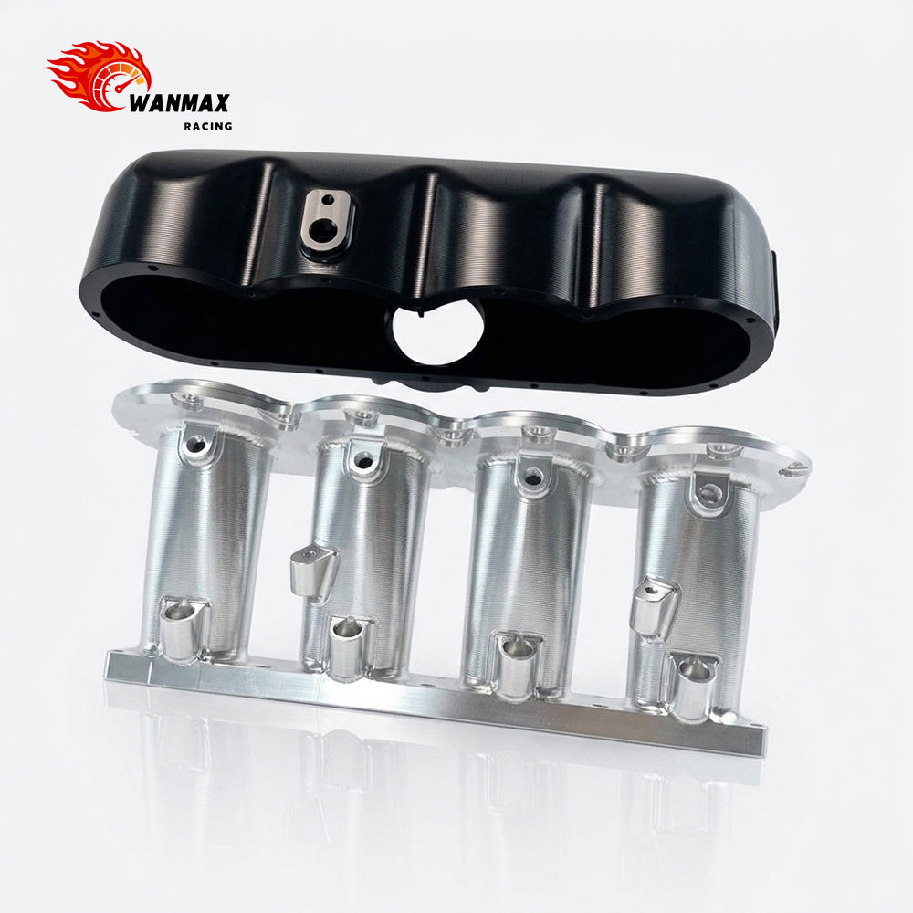 Split CNC Billet Aluminum Intake Manifold With MPI Fuel Rail Kit For MQB EA888 Gen3 EVO4 2.0T TSI/TFSI