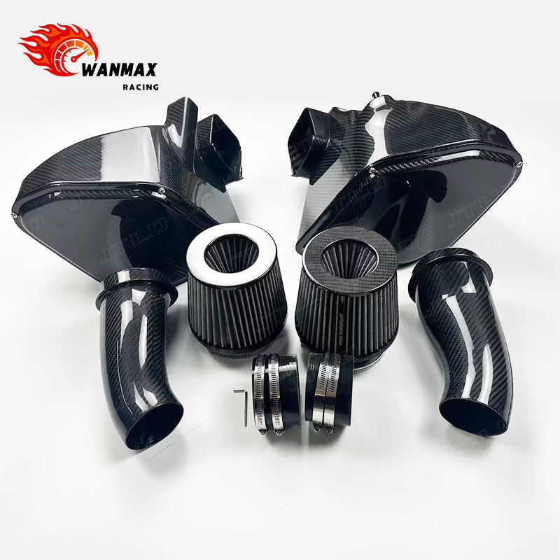 High Performance Gloss Carbon Fiber Cold Air Intake System for BMW M5 F90 S63 4.4T Racing Air Intake Kit