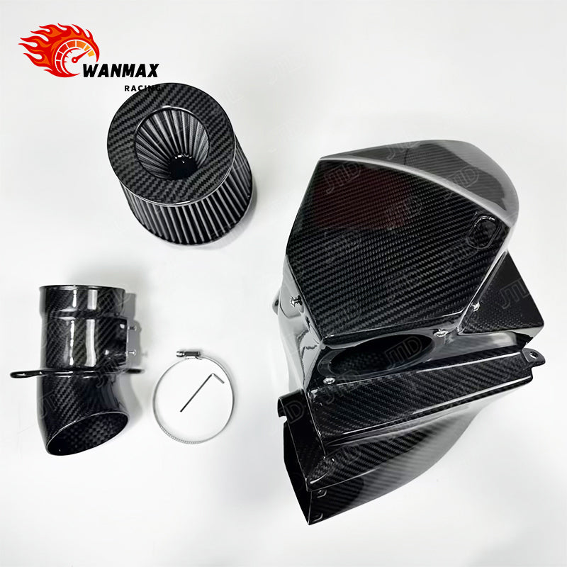 Carbon Fiber Cold Air Intake System for BMW 540i G30/G31/G38 B58 3.0T with MAF Pipe and Enclosed Airbox