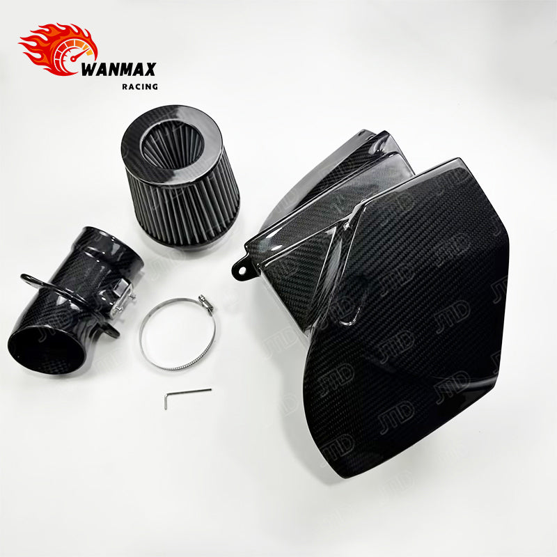 Carbon Fiber Cold Air Intake System for BMW 540i G30/G31/G38 B58 3.0T with MAF Pipe and Enclosed Airbox
